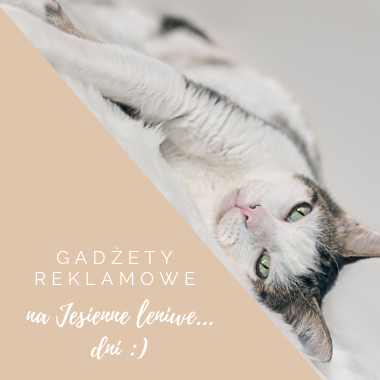 Gadżety jesieni - koc reklamowy, kubek termiczny, kubek z logo, termos z logo.