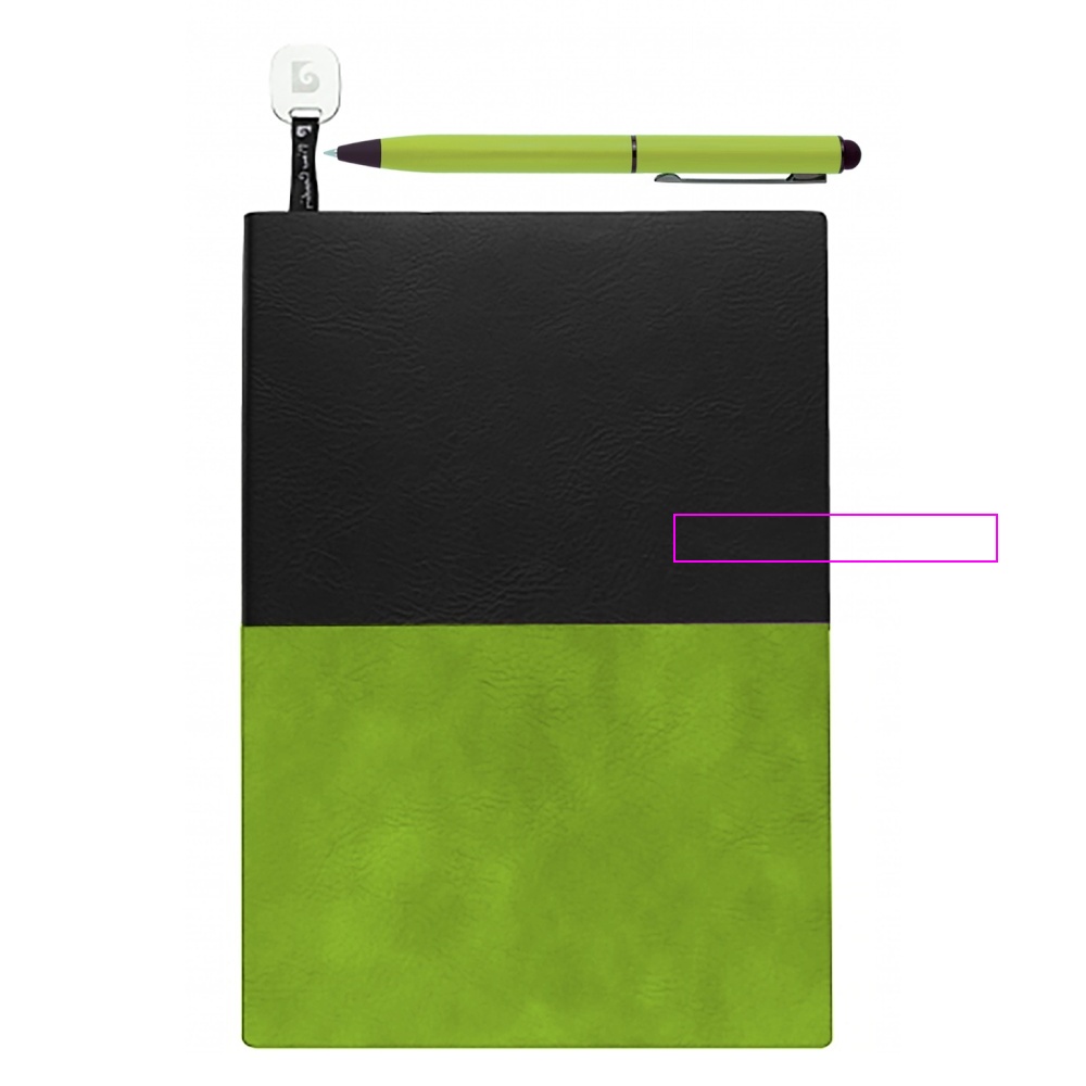 Notebook A5 dotted with ballpen REPORTER Pierre Cardin