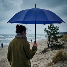 Parasol automatyczny Ø130 cm SUEDERDEICH