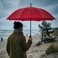 Parasol automatyczny Ø130 cm SUEDERDEICH