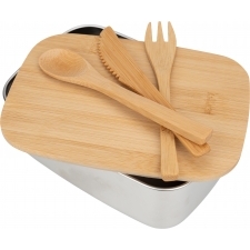 Lunch box ze sztućcami 1000 ml DIEST