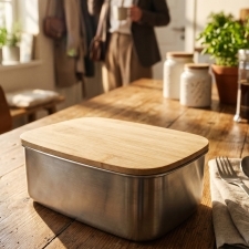 Lunch box ze sztućcami DIEST 1000 ml 