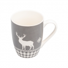 Zestaw 2 świątecznych kubków porcelanowych 300 ml ANKARA