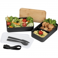 Lunch box 2x600 ml ze sztućcami PESCARA