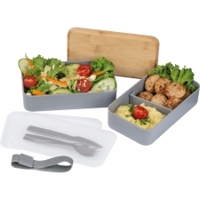 Lunch box 2x600 ml ze sztućcami PESCARA