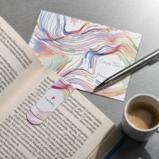 Kartka pocztowa z zakładką do książek LIBRO