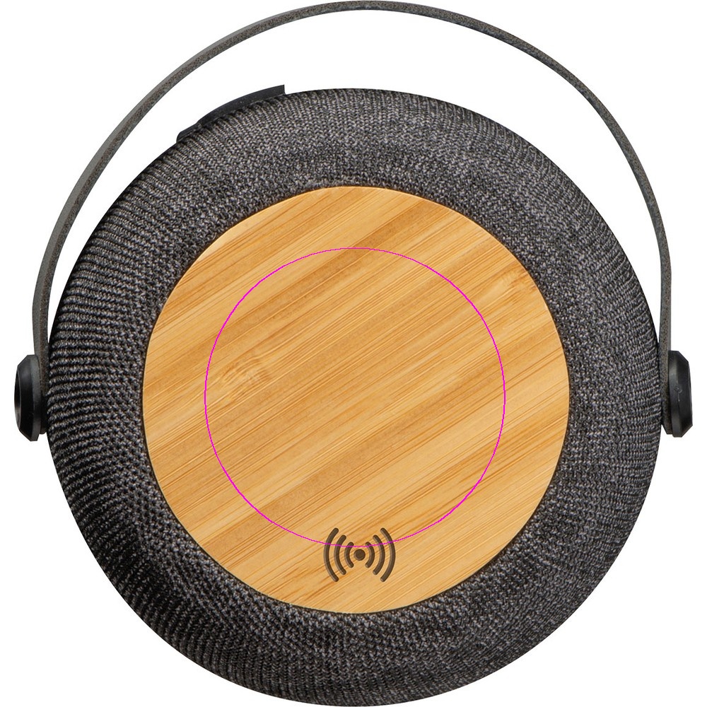 Bluetooth speaker with wireless charger rPET PIACENZA