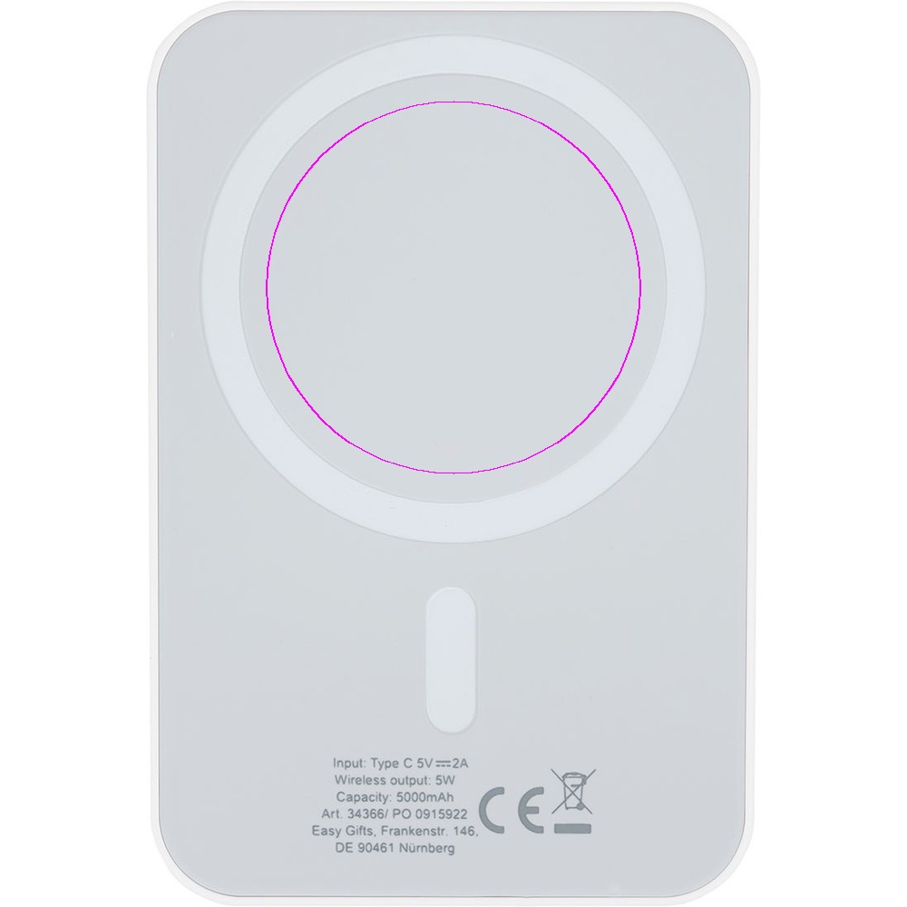 Power bank 5000 mAh with wireless charger WELS