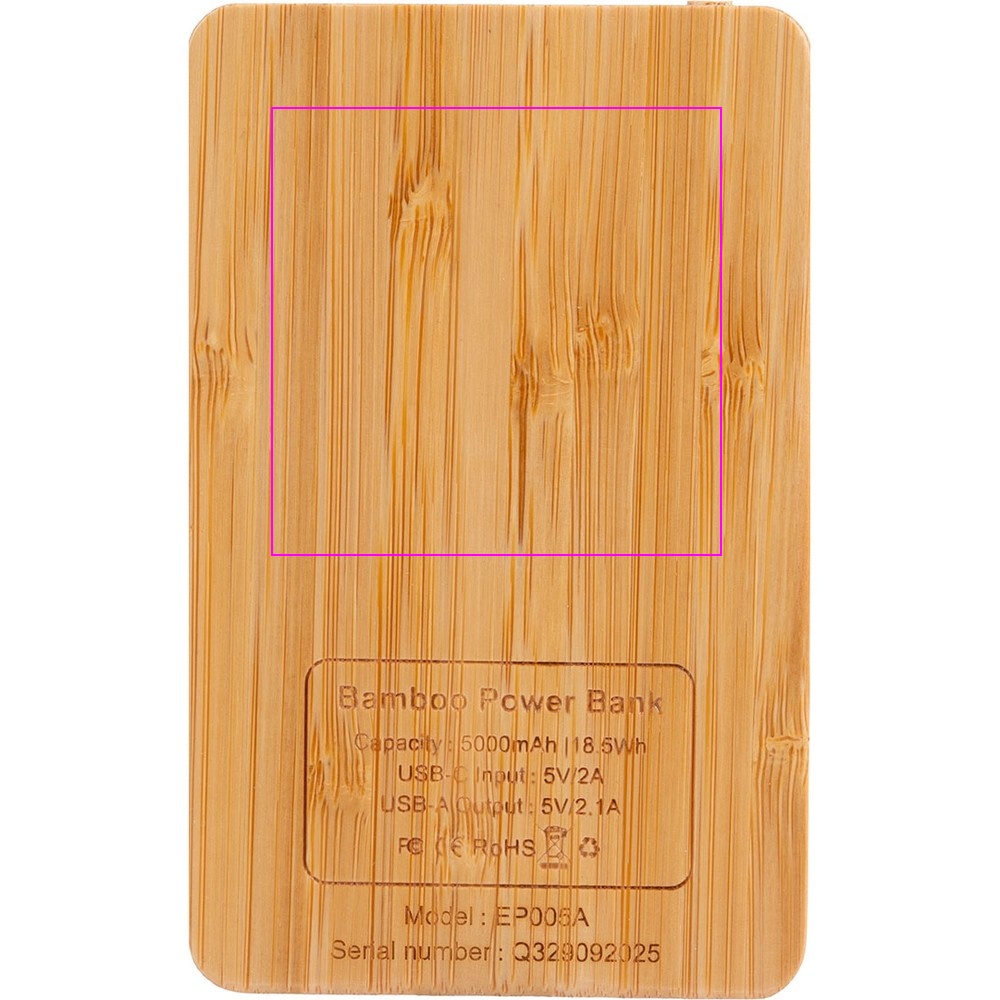 Power bank z podświetlanym logo 5000 mAh