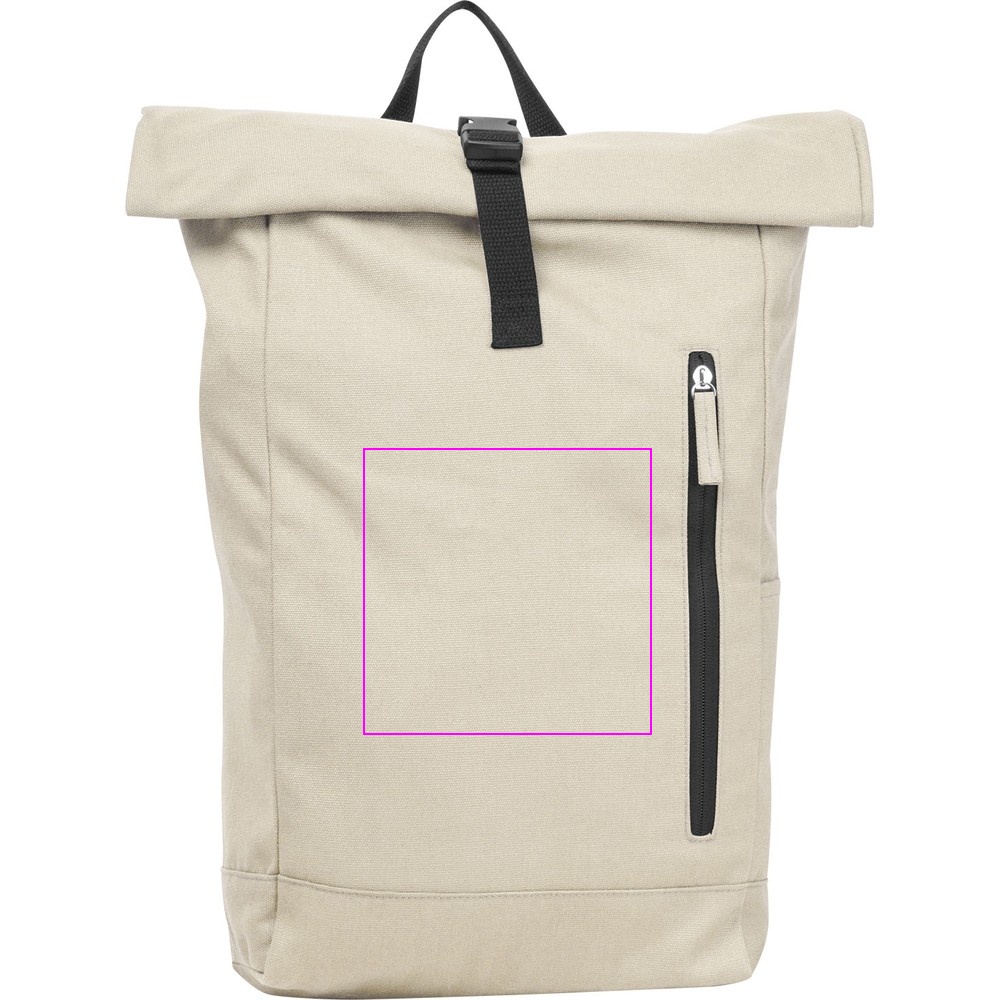 Recycled cotton backpack WOODSTOCK