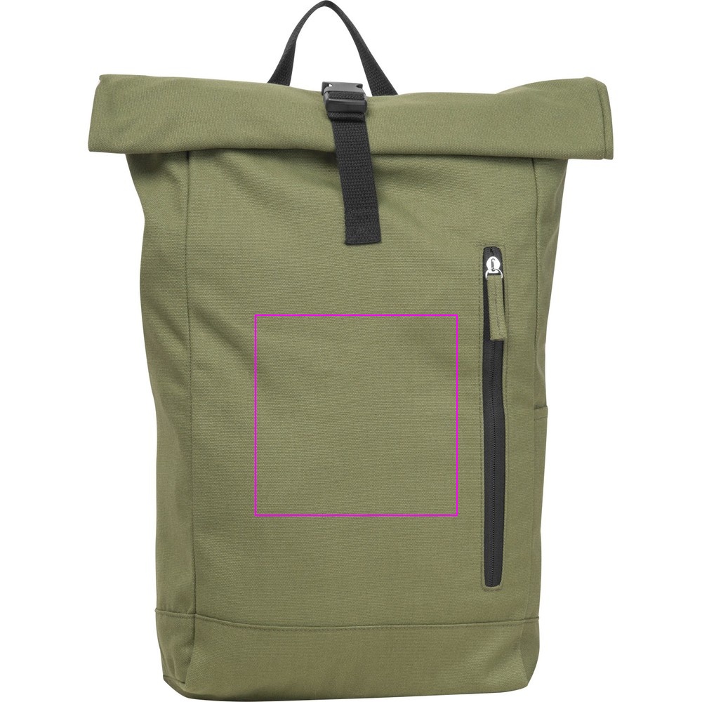 Recycled cotton backpack WOODSTOCK