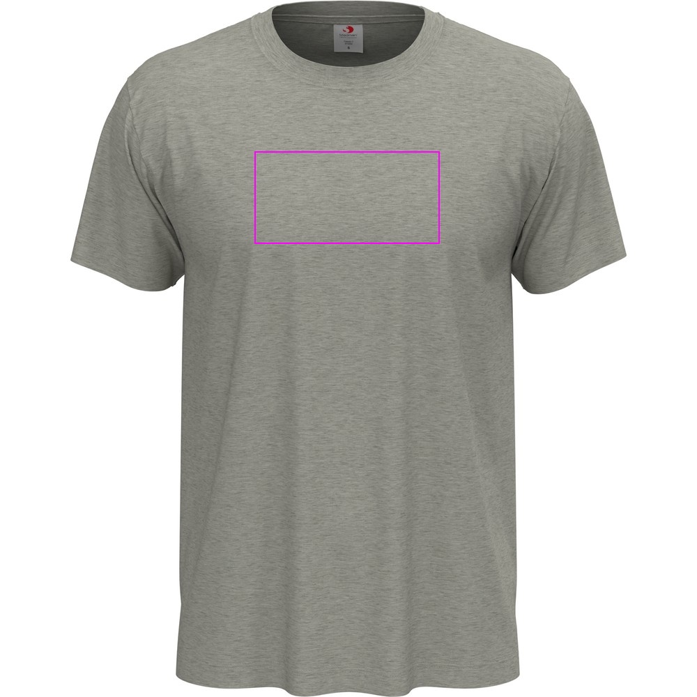 T-shirt unisex 155 g/m2, Classic-T Grey Heather, rozmiar S