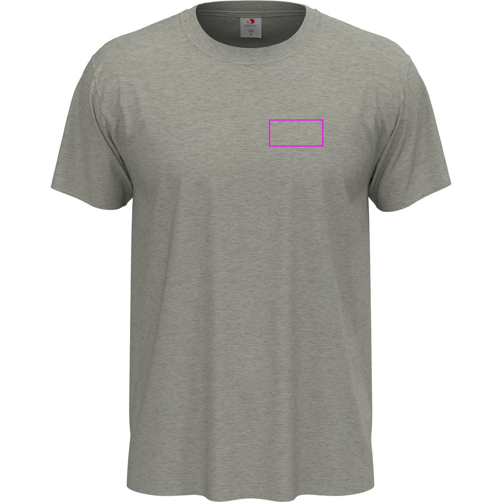 T-shirt unisex 155 g/m2, Classic-T Grey Heather, rozmiar M