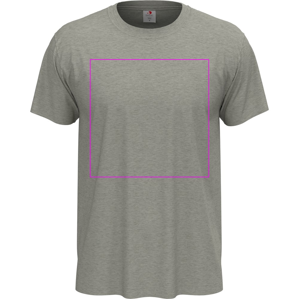 T-shirt unisex 155 g/m2, Classic-T Grey Heather, rozmiar L