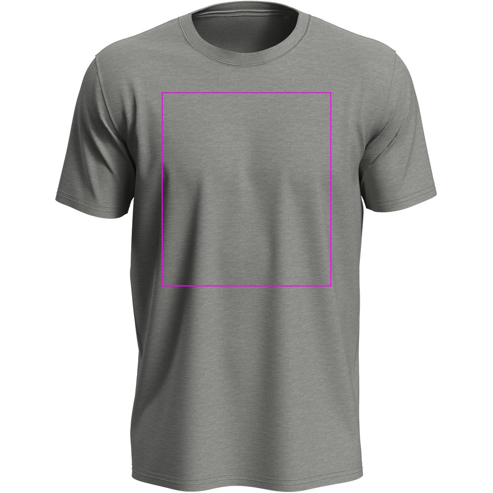 T-shirt unisex 180 g/m2, Lux-T Grey Heather, rozmiar XXL